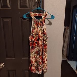 Vintage Like New Ladies Multi-colored Sleeveless Dress